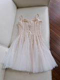 Niulatu suspender dress tulle sequin party birthday dress HZ1108