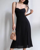 Niulatu retro suspender tea dress HZ1108