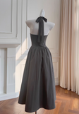 Niulatu halter neck A-line dress HZ1108