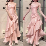 Niulatu Birthday Party Dresses Under $160??White Ruffled Layered Fairytale Graduation Prom Dresses HZ1026