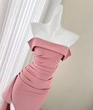 Niulatu strapless slim dress party dress HZ1108
