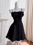 Niulatu Bow Short Suspender Dress HZ1108