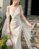 Niulatu tulle satin suspender dress party mermaid dress HZ1108