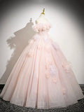 Niulatu A-Line Off Shoulder Tulle Long Prom Dress, Lovely Evening Sweet 16 Dress HZ1108