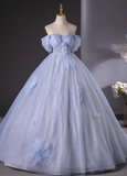 Niulatu Sweetheart Neck Tulle Long Prom Dress, Sweet Formal Dress HZ1108