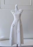 Niulatu suspender flower dress French retro dress HZ1108