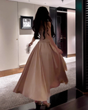 Niulatu A-line suspender dress high-end temperament dress HZ1108
