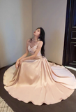 Niulatu A-line suspender dress high-end temperament dress HZ1108