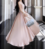 Niulatu A-line suspender dress high-end temperament dress HZ1108