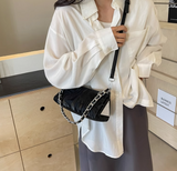 Niulatu fashion shoulder messenger bag niche design triangle bag HZ1108