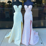 Niulatu Floral Printed Mermaid Prom Dress HZ1108