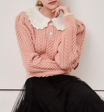 Niulatu Collar Wool Pullover Knitwear HZ1108