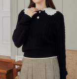 Niulatu Collar Wool Pullover Knitwear HZ1108