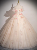 Niulatu A-line Off-Shoulder Tulle Long Prom Dress, Sweet 16 Dress HZ1108
