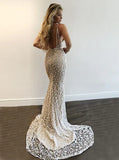 Niulatu Gorgeous V-Neck Prom Party Gowns Lace Mermaid Evening Gowns HZ1108