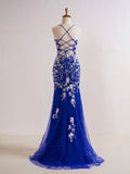 Niulatu V Neck Long Prom Dress with Appliques Beading HZ1103