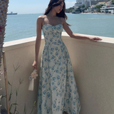 Niulatu Sweetheart Floral Slip Dress HZ1103