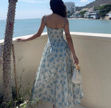 Niulatu Sweetheart Floral Slip Dress HZ1103