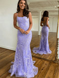 Niulatu Scoop Lace Long Prom Dress HZ1103