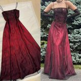 Niulatu Blue Gradient Empire Prom Dresses Backless Romantic Beaded Evening Dresses Guest Dresses HZ1026