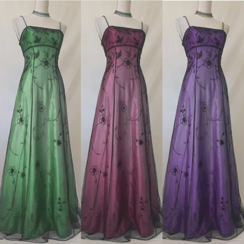 Niulatu Blue Gradient Empire Prom Dresses Backless Romantic Beaded Evening Dresses Guest Dresses HZ1026