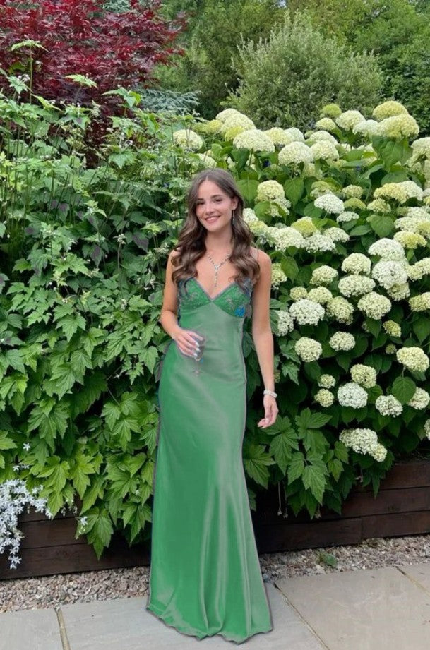 Niulatu Blue?? Spaghetti Strap Mermaid Gown for Prom&Party Sleeveless Satin Vintage Formal Evening Dress HZ1103