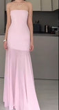 Niulatu Mermaid Pink Long Prom Dresses Formal Graduation Party Dress Evening Dress HZ1103