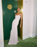 Niulatu Mermaid Pink Long Prom Dresses Formal Graduation Party Dress Evening Dress HZ1103