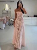 Niulatu sling slim evening gown long dress sling dress HZ1103