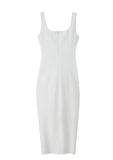 Niulatu Sleeveless Square Neck Suspender Dress HZ1103