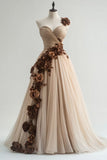 Niulatu Sweetheart Quincea?era Dress Tulle Applique Ball Gown Long Prom Dress Wedding Dress HZ1103