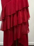 Niulatu A-line Halter V Neck Chiffon Backless Prom Dress,Bridesmaid Dress With Ankle Length HZ1103