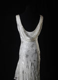 Niulatu Chiffon Beaded Long Prom Dress Simple Mermaid Wedding Dress HZ1103