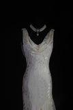 Niulatu Chiffon Beaded Long Prom Dress Simple Mermaid Wedding Dress HZ1103