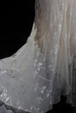 Niulatu Chiffon Beaded Long Prom Dress Simple Mermaid Wedding Dress HZ1103