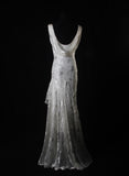 Niulatu Chiffon Beaded Long Prom Dress Simple Mermaid Wedding Dress HZ1103