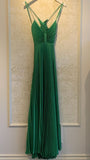 Niulatu Green Backless Prom Dress for Vegas Pool Party?? Glam Chiffon Evening Dress for Special Ocassion HZ1026