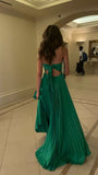Niulatu Green Backless Prom Dress for Vegas Pool Party?? Glam Chiffon Evening Dress for Special Ocassion HZ1026