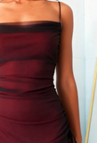 Niulatu Spaghetti Straps Tulle Long Prom Dress with Silt HZ1103