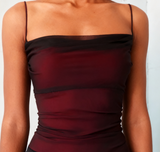 Niulatu Spaghetti Straps Tulle Long Prom Dress with Silt HZ1103