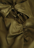 Niulatu V-Neck Satin Long Prom Dress Elegant Spaghetti Strap Formal Dress HZ1103