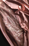 Niulatu Mermaid One Shoulder Satin Beaded Sequin Long Prom Dress Bridalmaid Dress HZ1103