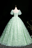 Niulatu A-Line Tulle Beaded Sequin Long Prom Dress, Beautiful 3D Butterfly Evening Dress HZ1103