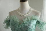 Niulatu A-Line Tulle Beading Sequins Short Prom Dress Homecoming Dress HZ1103