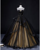 Niulatu Round Neck Tulle Long Prom Dress, Elegant Evening Dress HZ1103