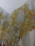 Niulatu A-Line Strapless Satin Sequins Long Prom Dress Embroidered Applique Wedding Dress HZ1103