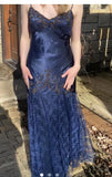 Niulatu Spaghetti Straps Lace Beaded Prom Dress Graduation Prom Dress Adult Ceremony Dress HZ1103