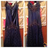Niulatu Spaghetti Straps Lace Beaded Prom Dress Graduation Prom Dress Adult Ceremony Dress HZ1103