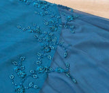 Niulatu Spaghetti Strap Chiffon Beaded Appliqu¨¦ Long Prom Dress Evening Dress HZ1103