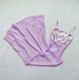 Niulatu Pink Spaghetti Strap Chiffon Long Prom Dress for Party Embroidered AppliqueEvening Dress HZ1103